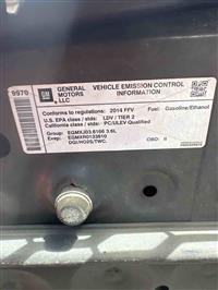 2014 Chevrolet Caprice Police Vehicle