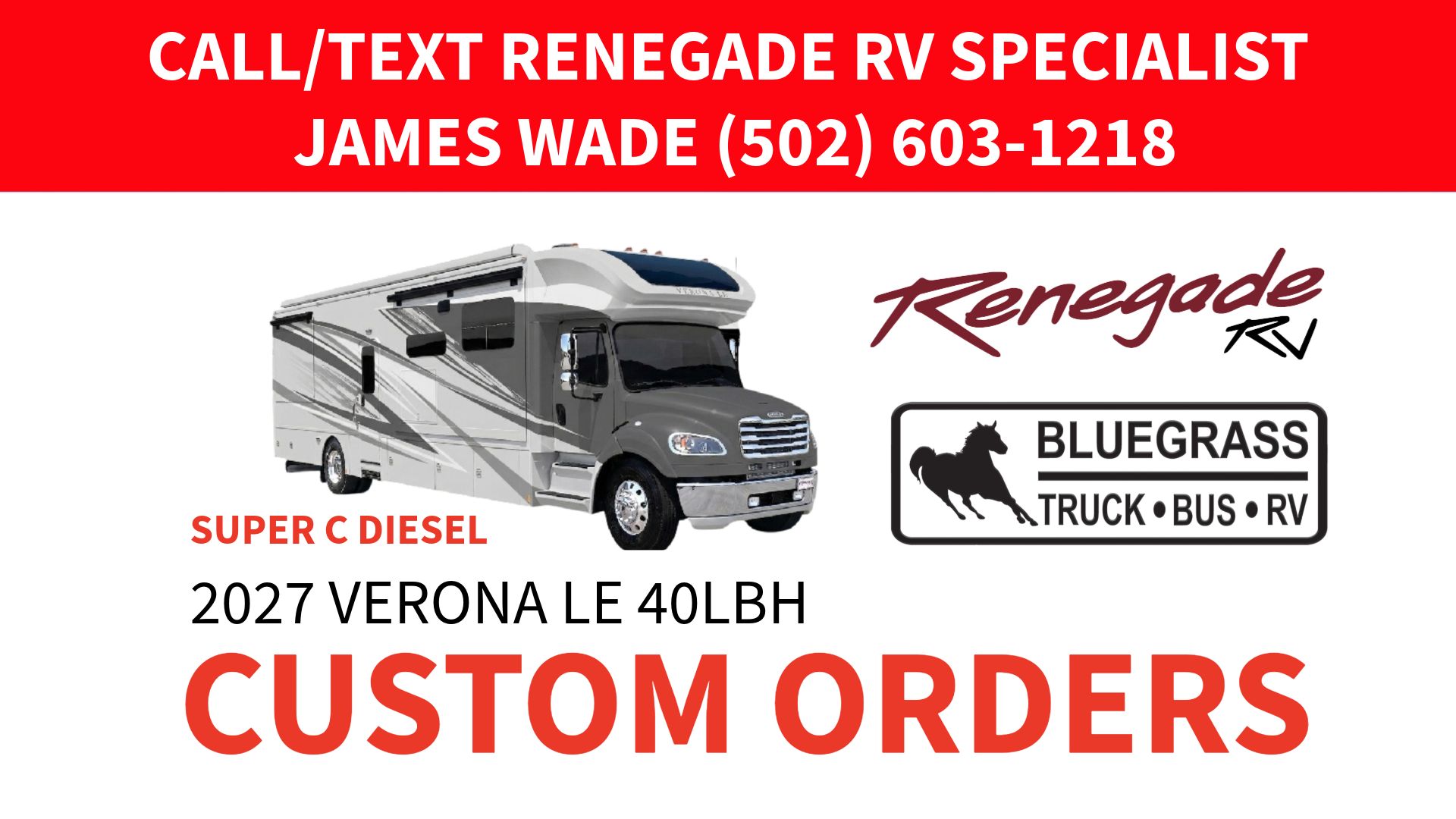 2027 Renegade Verona LE 40LBH