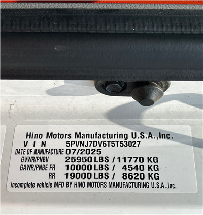 2026 Hino L6