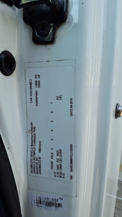 2020 International MV607