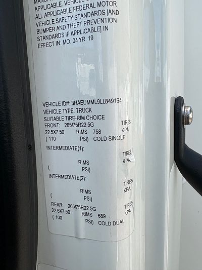 2020 International MV607