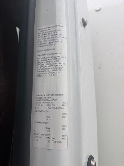 2020 International MV607