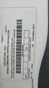 2020 International MV607
