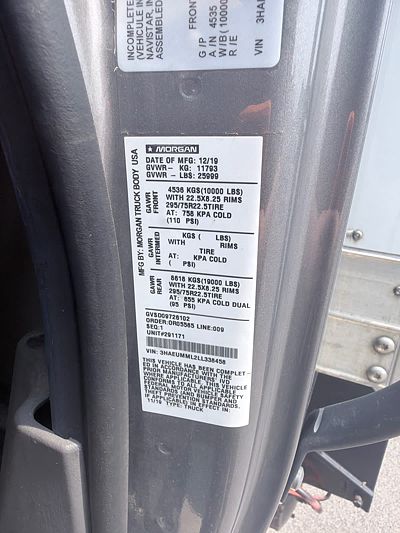 2020 International MV607