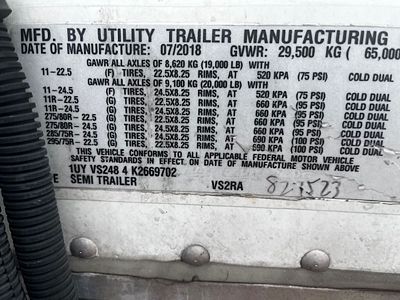 2019 Utility VS2RA 48/162/102