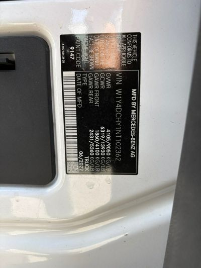 2022 Mercedes-Benz SPRINTER 2500