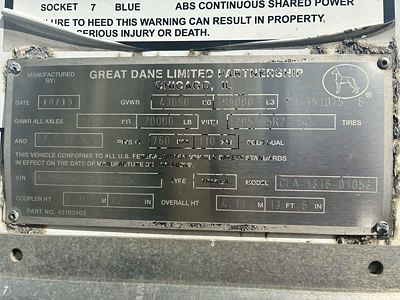2014 Great Dane 700-53/162/102