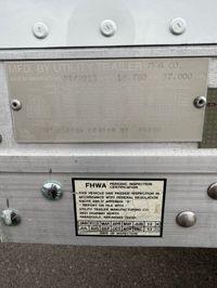 2014 Utility VS1DC 28/156/102