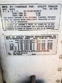 2016 Utility VS1RA 28/162/102