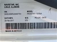 2018 International Prostar + Eagle