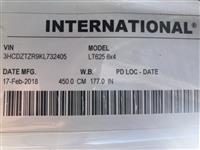 2019 International LT625