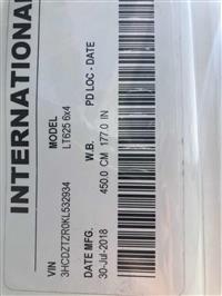 2019 International LT625