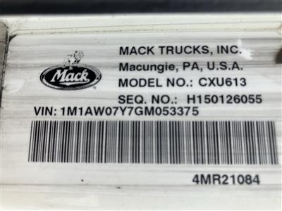 2016 Mack CXU613