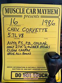 1986 Chevrolet Corvette