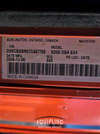 2007 International 9200i 6X4 T/A SLEEPER TRUCK TR