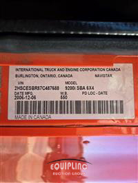 2007 International 9200i 6X4 T/A SLEEPER TRUCK TR