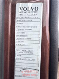2018 VOLVO TRUCK VNL 860 T/A 6X4 SLEEPER TRUCK 