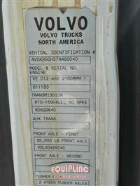 2007 VOLVO TRUCK VHD QUAD/A VACUUM TRUCK