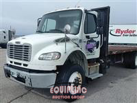 2015 Freightliner M2 6X4 T/A  24FT FLATBED TRUCK