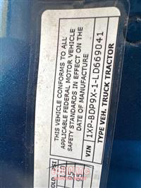 2020 Peterbilt 579 6X4 T/A SLEEPER TRUCK TRAC