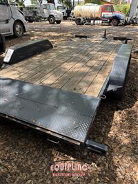 2025 WARE 7X16 T/A CAR HAULER TRAILER