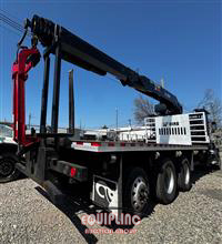 2017 Western Star 4700 TRI/A FLATBED W/ CRANE TR