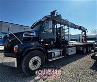 2017 Western Star 4700 TRI/A FLATBED W/ CRANE TR