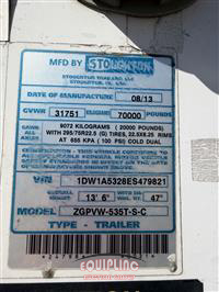2014 Stoughton ZGPVW-535T-S-C T/A DRY VAN TRA