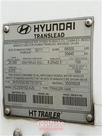 2012 Hyundai VC2530152-AJS T/A DRY VAN TRAI