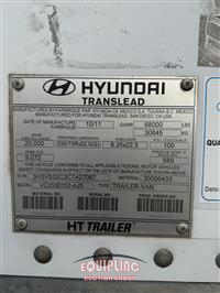 2012 Hyundai VC2530152-AJS T/A DRY VAN TRAI