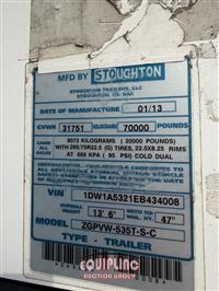 2014 Stoughton ZGPVW-535T-S-C T/A DRY VAN TRA