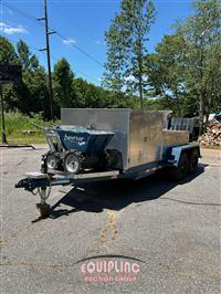 2025 TCEC 13FT T/A FLATBED CONCRETE CURB