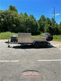 2025 TCEC 13FT T/A FLATBED CONCRETE CURB