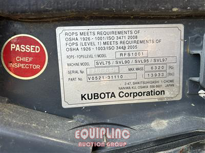 2023 Kubota SVL 97-2 TRACK LOADER