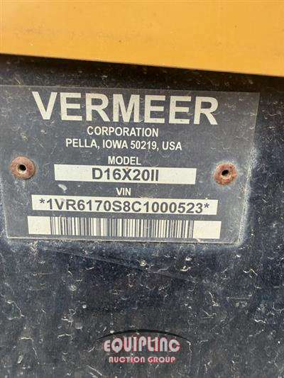 2012 Vermeer D16X20 SERIES 11