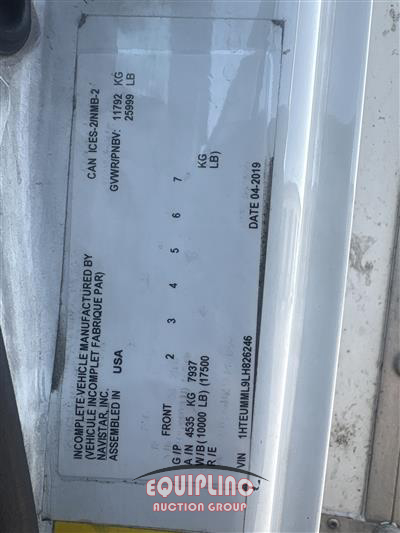 2020 International 4300 26FT T/A NON CDL BOX TRUC