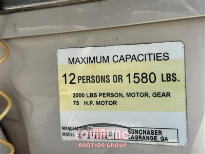 2007 SUN CHASER 820 FISH & CRUISE 20FT PONTOON