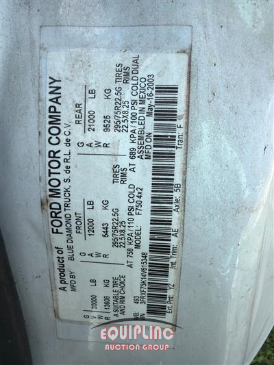 2004 Ford F-750