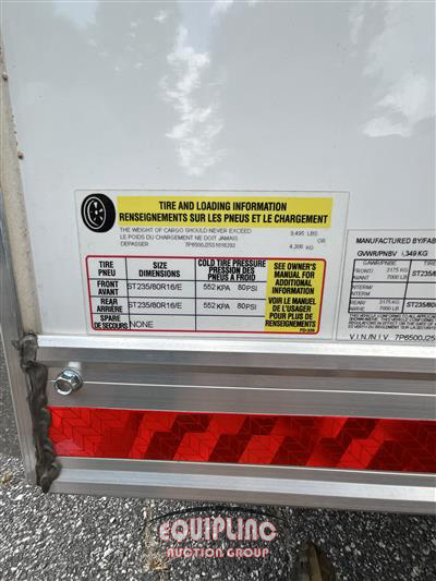 2025 FABRIQUE PA 20FT T/A TRAILER