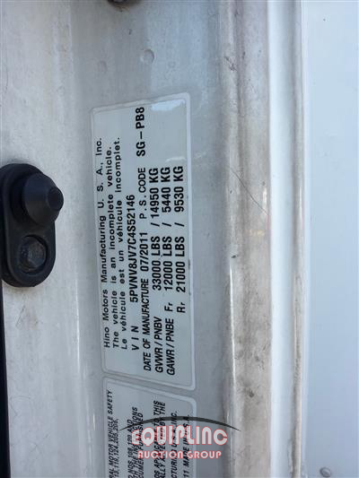 2012 Hino Conventional Type Truck