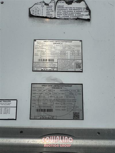 2016 Great Dane CS1-1314-01053 T/A DRY VAN TRA
