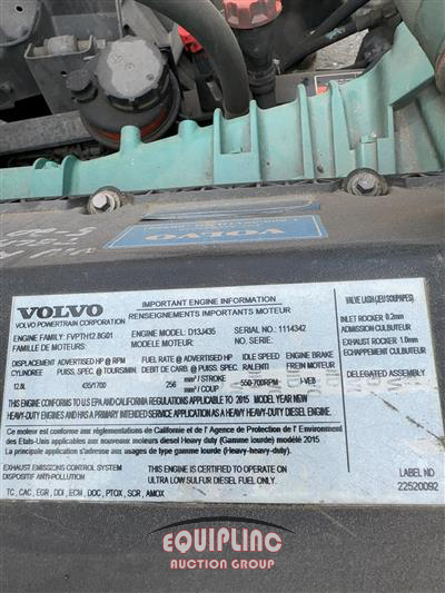 2016 Volvo VNL 6X4 T/A DAY CAB TRUCK