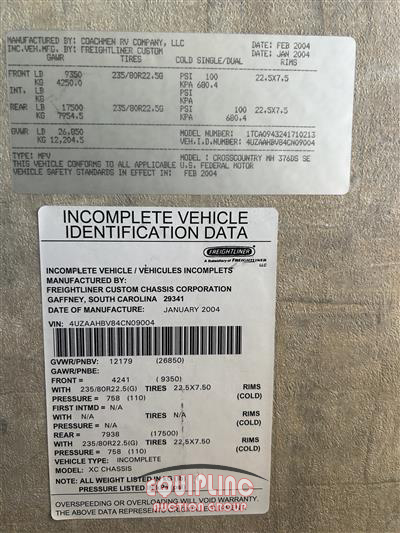 2004 Freightliner XC Chassis