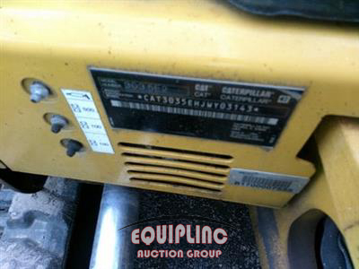 2018 Caterpillar 303.5E2 TRACK MINI EXCAVATOR