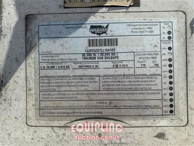 2020 Wabash DVLSHPC 53X102 T/A DRY VAN TRA