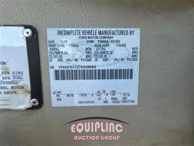 2007 Ford Motorhome Chassis