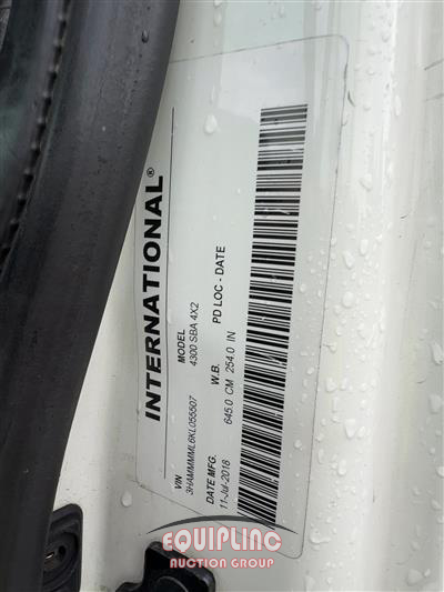 2019 International 4300 4X2 S/A UTILITY BODY TRUC