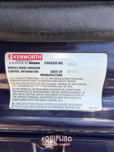 2018 Kenworth T880