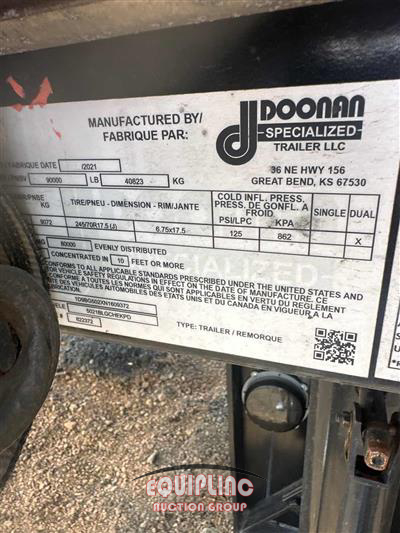 2022 DOONAN 5021BLGCHEKPD