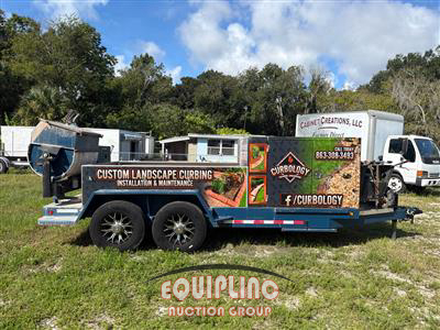 2025 TCEC 16FT CONCRETE CURB TRAILER